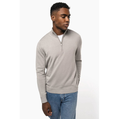 Men's zip neck jumper